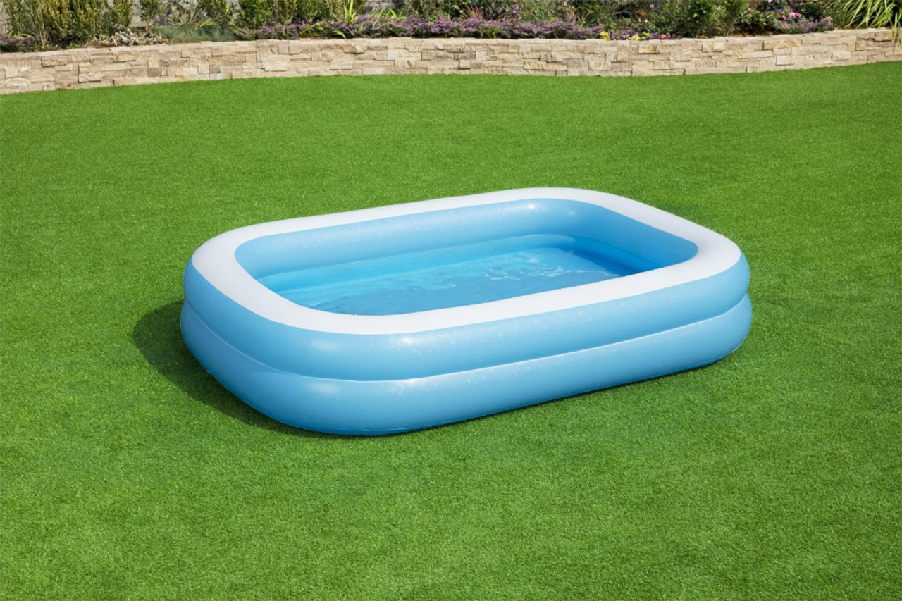 103" Family Inflatable Padding Pool With Extra Wide Walls