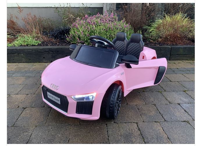 Licensed Audi R8 Spyder 12V Electric Ride On Car (Pink)