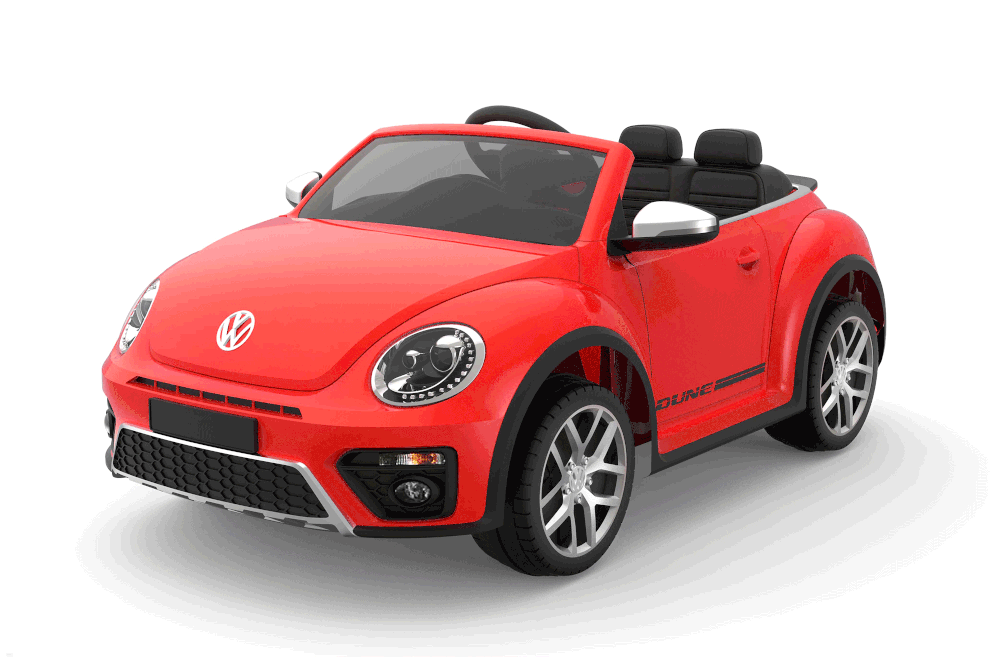 Volkswagen Licenced VW BEETLE 12V 4.5A Battery Powered Kids Electric Ride On Toy Car (MODEL S303 RED)