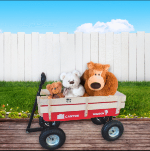 Canyon Pull Along Garden Wagon Red