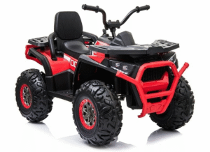 Desert Commander 24v (2 x 12v) Ride On Electric Kids Quad - Four Wheel Drive - EVA Rubber Wheels - Red