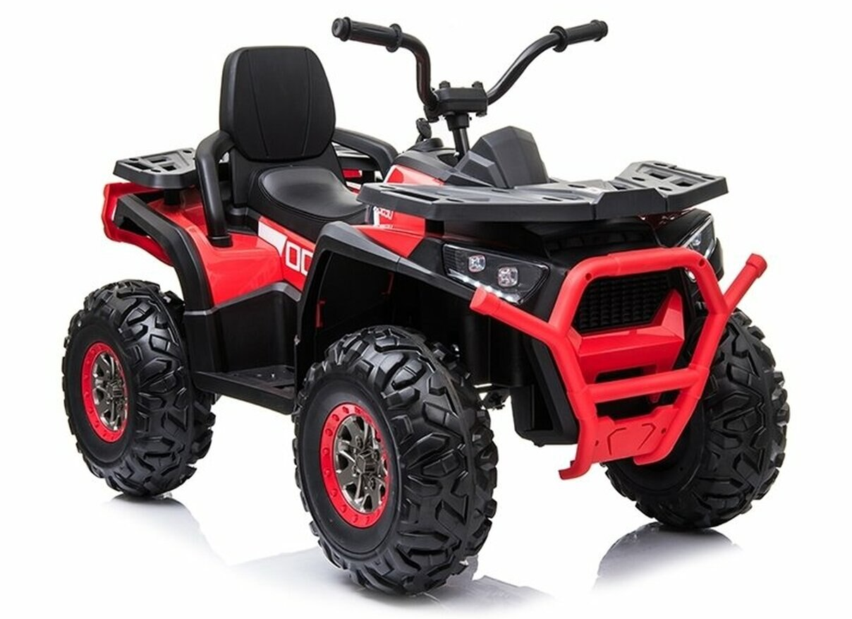 Desert Commander 24v (2 x 12v) Ride On Electric Kids Quad - Four Wheel Drive - EVA Rubber Wheels - Red