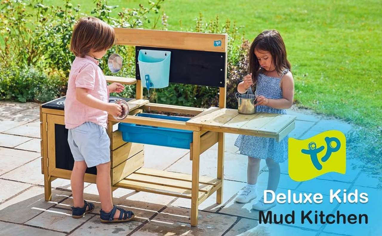 TP Deluxe Wooden Mud Kitchen