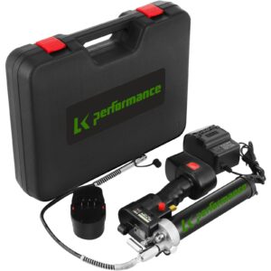 LK Performance 10,000psi 18v Cordless Electric Grease Gun + 2 Batteries