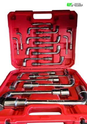 19 PCS CHROME VANADIUM  Angled Socket Pipe Wrench Spanner