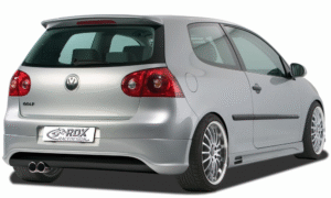 LK Performance RDX rear bumper extension VW Golf 5 "R32 clean" with exhaust hole left