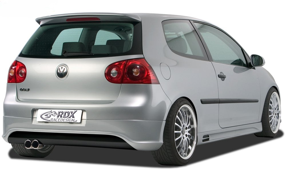 LK Performance RDX rear bumper extension VW Golf 5 "R32 clean" with exhaust hole left