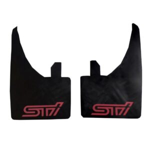 FULL SET OF 4 (FRONT & REAR) STI Performance Logo Car Mud Flap MudFlaps Fender Splash Guard