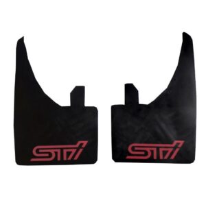 FULL SET OF 4 (FRONT & REAR) STI Performance Logo Car Mud Flap MudFlaps Fender Splash Guard