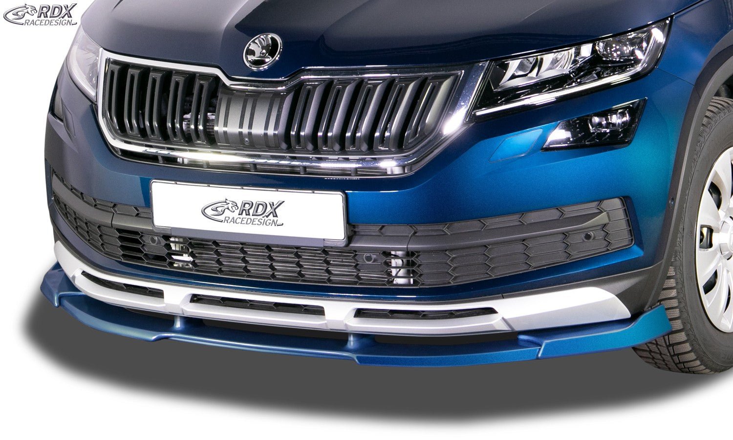 LK Performance RDX Front Spoiler VARIO-X SKODA Kodiaq Scout (NS) Front Lip Splitter