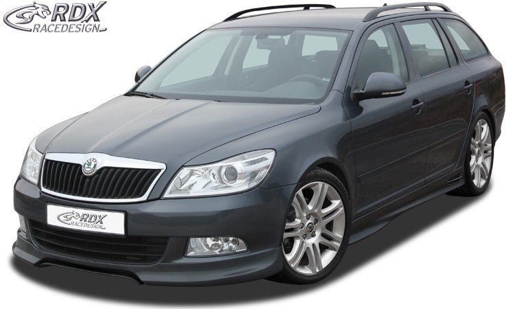 LK Performance RDX Sideskirts SKODA Octavia 2 / 1Z (incl. Facelift) "GT4"  Made from ABS plastic, new, unpainted, including installation accessories, aluminium mesh (silver) and instruction, TÜV approval.