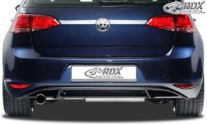LK Performance RDX rear bumper extension VW Golf 7 center part