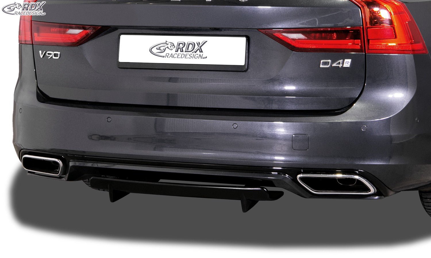 LK Performance RDX Rear Diffusor U-Diff XL VOLVO V90 / S90 R-Design (2016+)