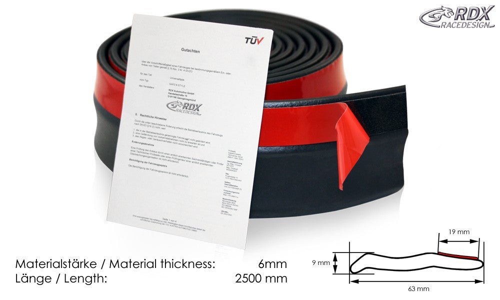 LK Performance RDX Universal Spoiler lip SAFE `N STYLE Aygo