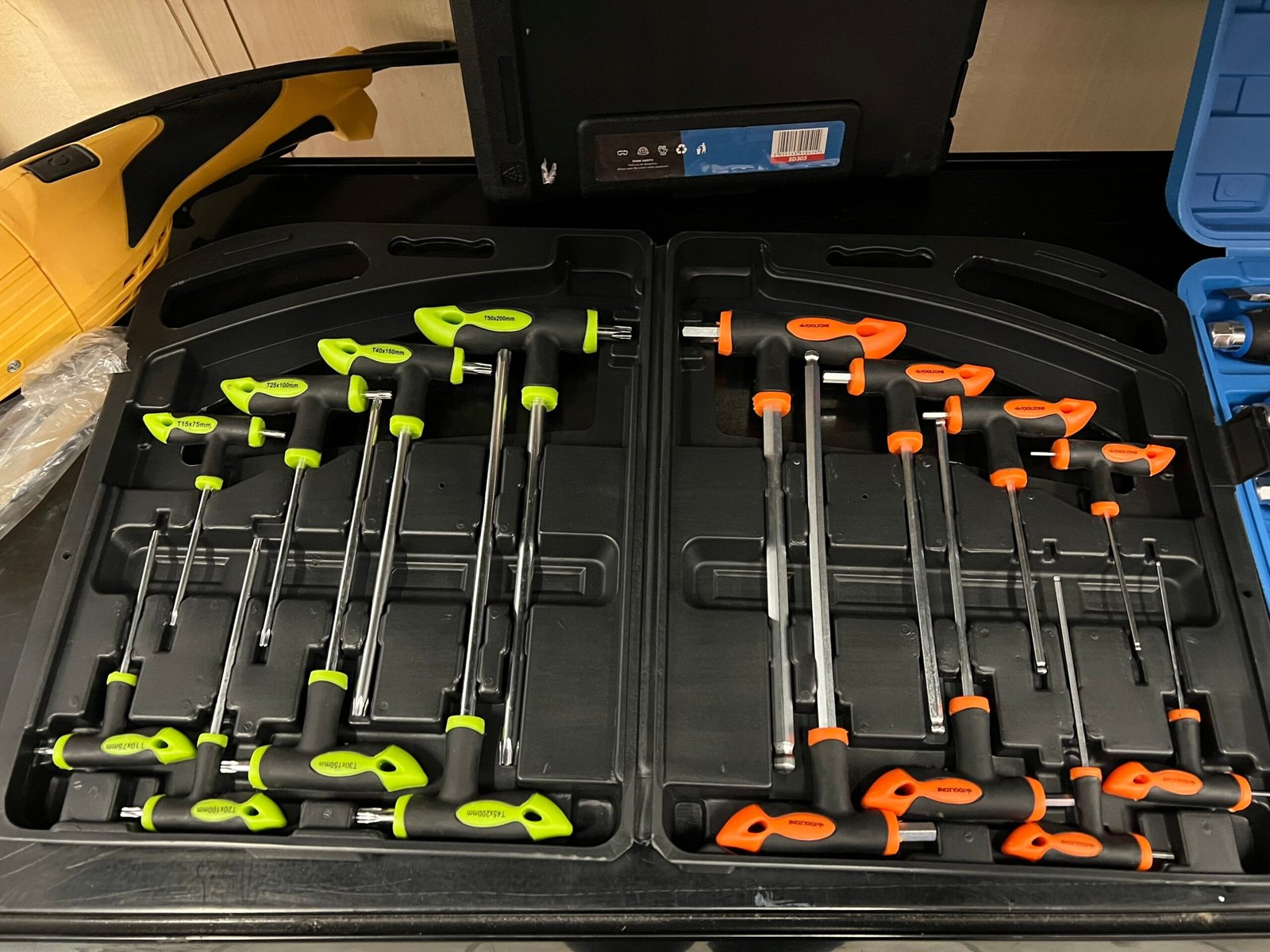 16PCS HEX KEY SET WRENCH AND SCREWDRIVER SET T- BAR HANDLE SPANNER