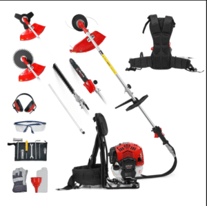 BU-KO 52cc Long Reach Petrol Multi Garden Tool: Strimmers, Brush Cutter, Hedge Trimmer