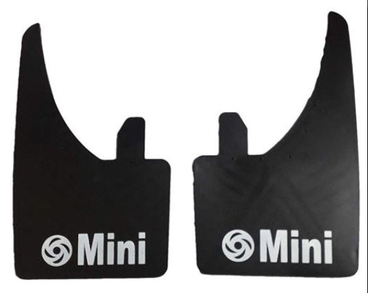 FULL SET OF 4 (FRONT & REAR) Mini Universal Fit Moulded Mudflaps splash Guard Fender Front or Rear