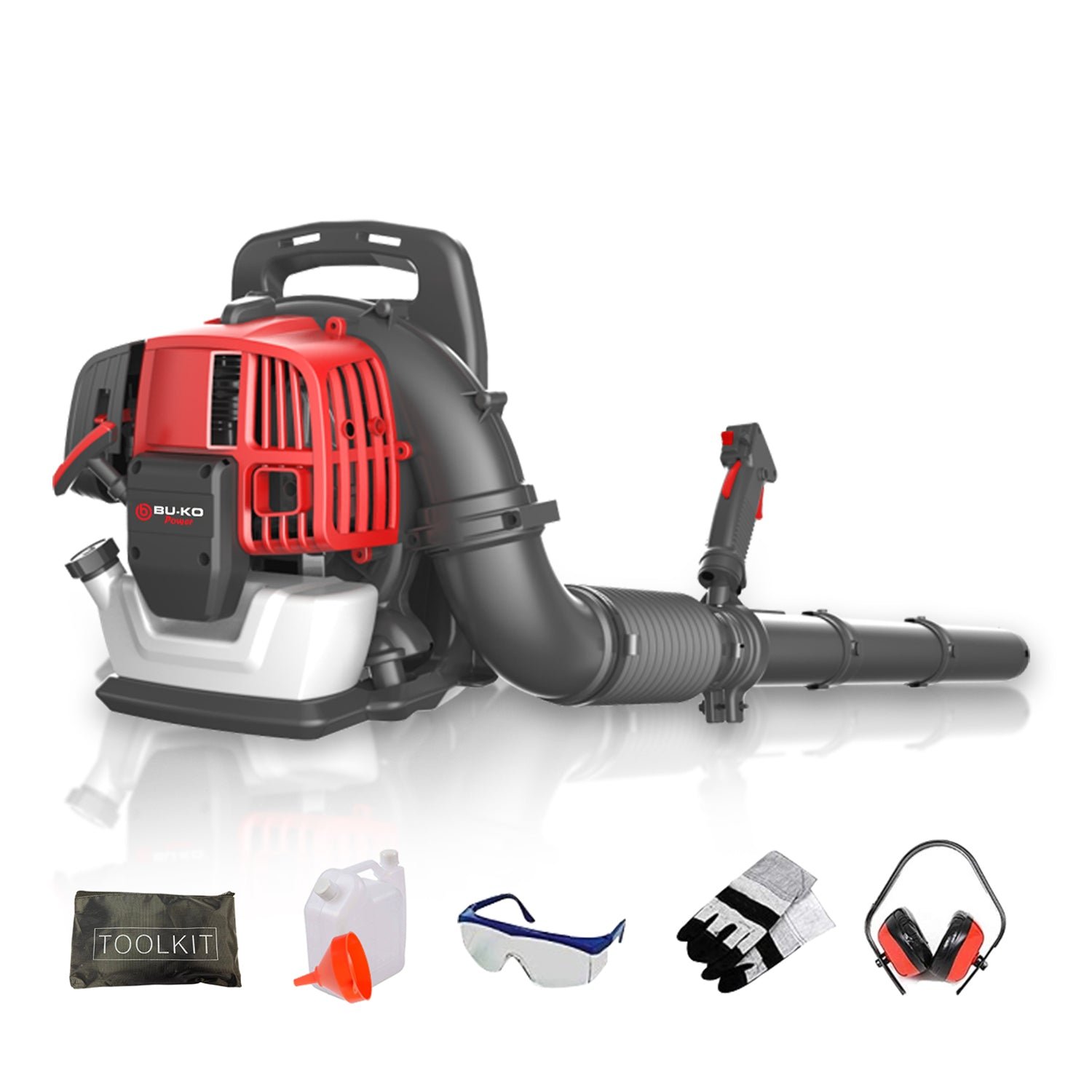 Light Weight BU-KO 52CC  3.8HP Petrol Backpack Leaf Blower – Powerful 2 Stroke Air Cooled Engine
